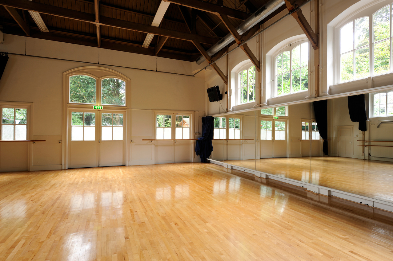 Empty dance studio